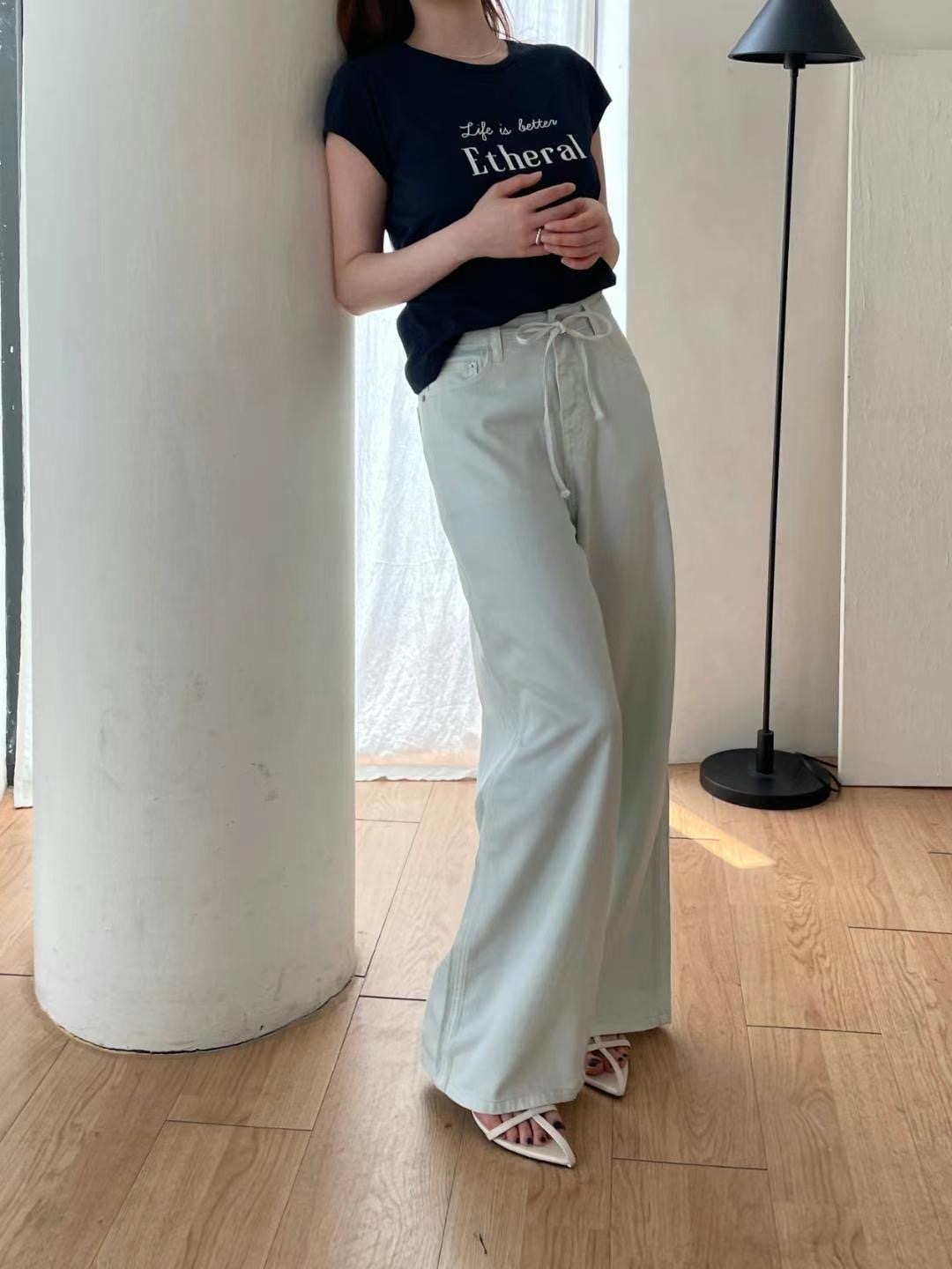 L.REWIND東大門㊣直郵女裝新品人氣職業25春夏真品推薦牛仔褲L.REWIND牛仔褲