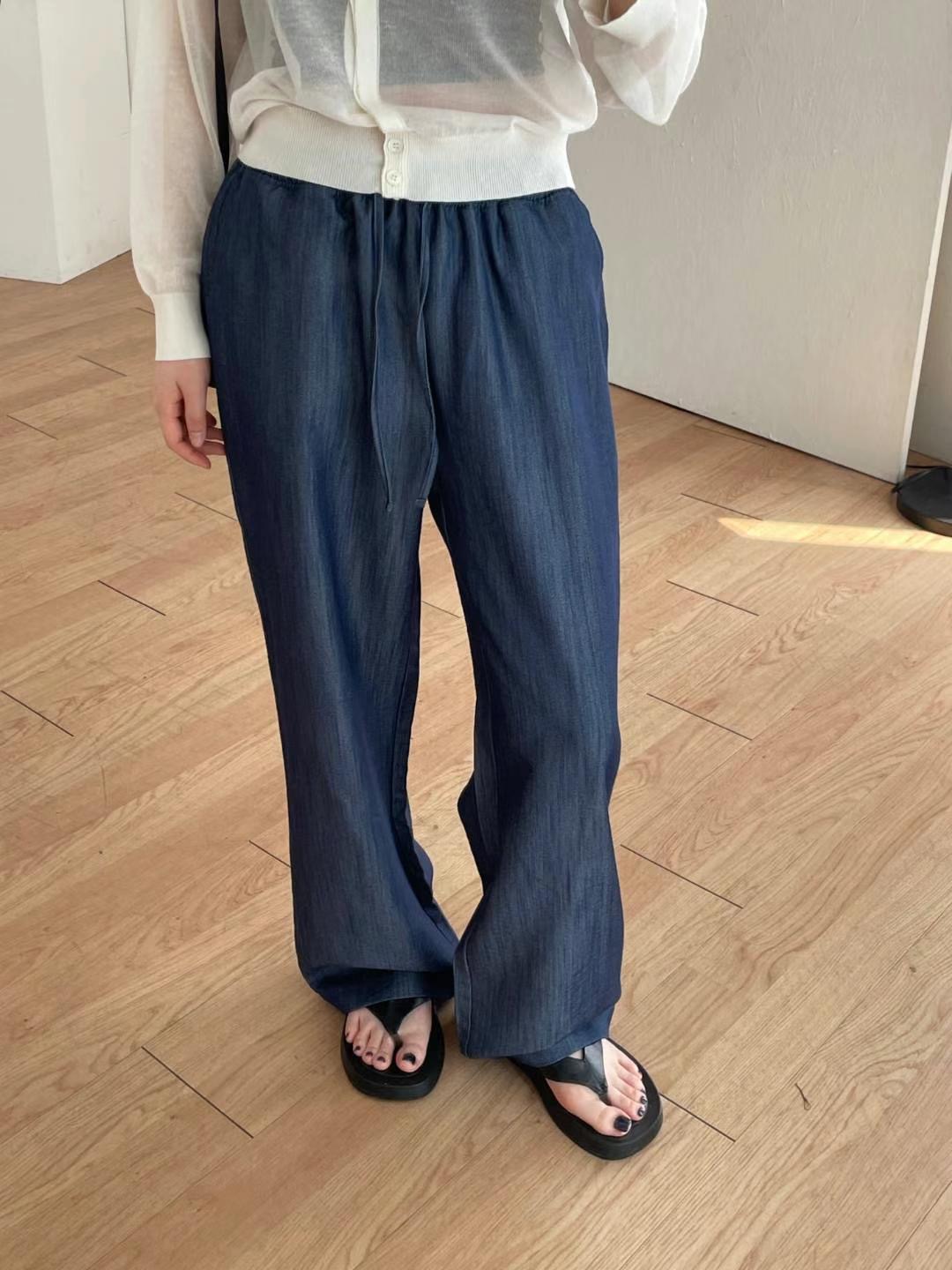 L.REWIND東大門㊣實拍女士新品時尚職業人氣25春夏休閑褲口袋L.REWIND休閑褲圖色2