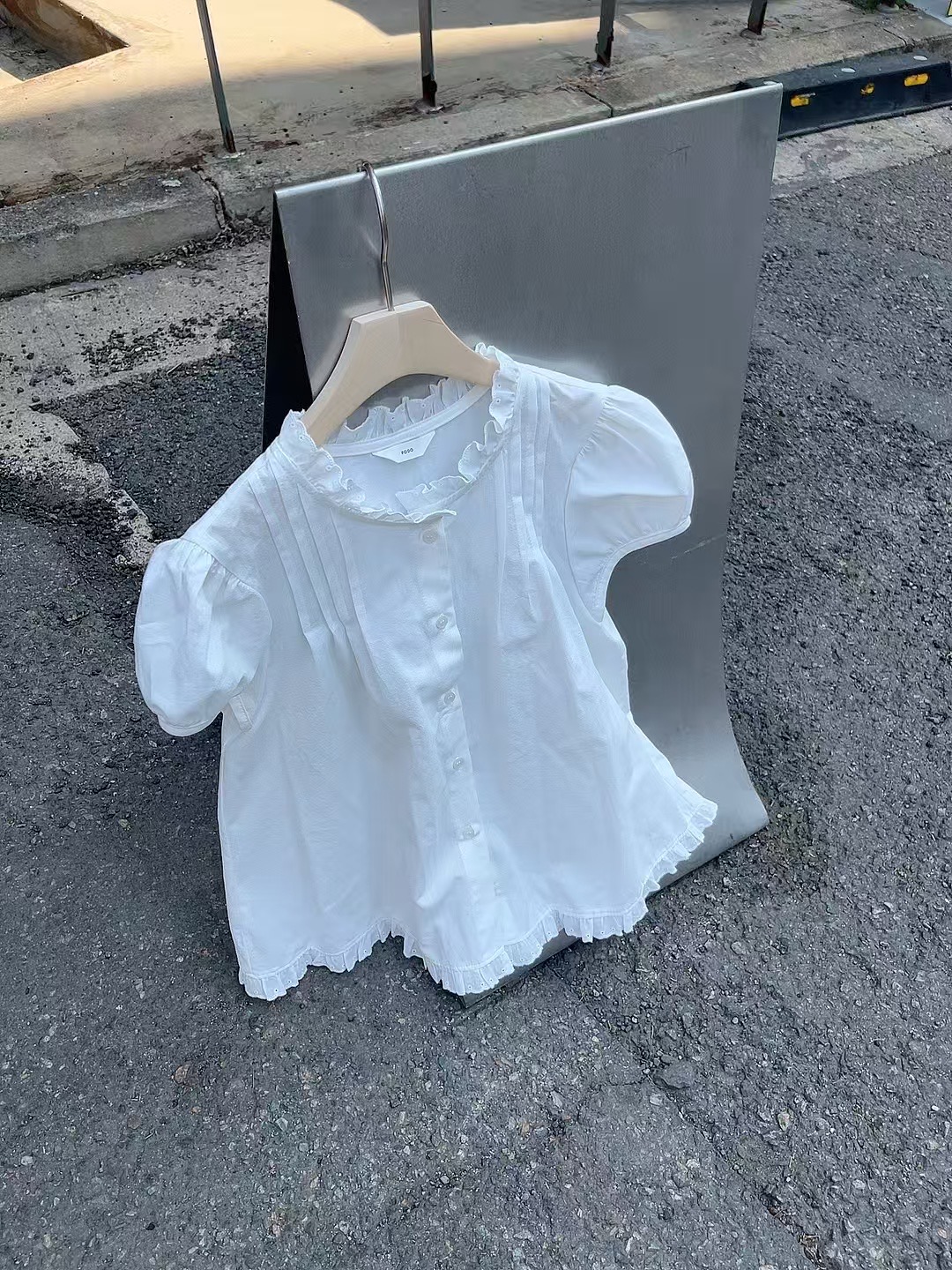 PODO東大門㊣實拍女裝新品25春夏時尚推薦熱賣真品襯衫蕾絲衫PODO襯衫/蕾絲衫