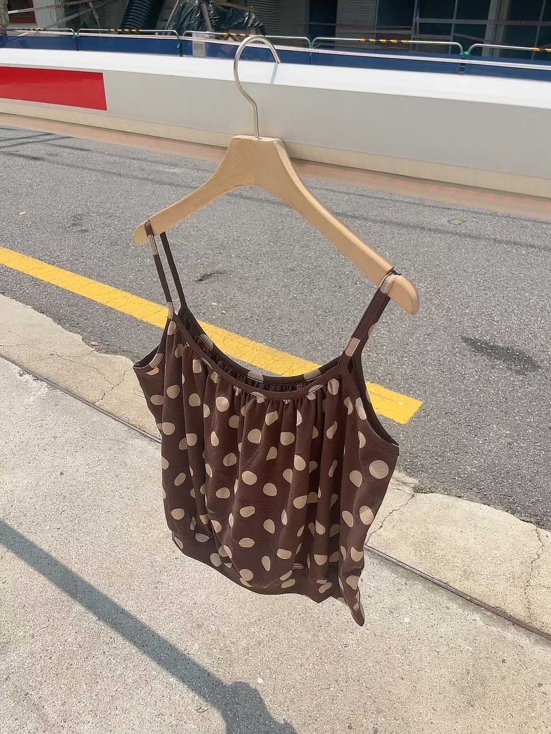 PODO東大門㊣代購女裝新款職業25春夏人氣休閑熱賣吊帶背心PODO吊帶/背心圖色3
