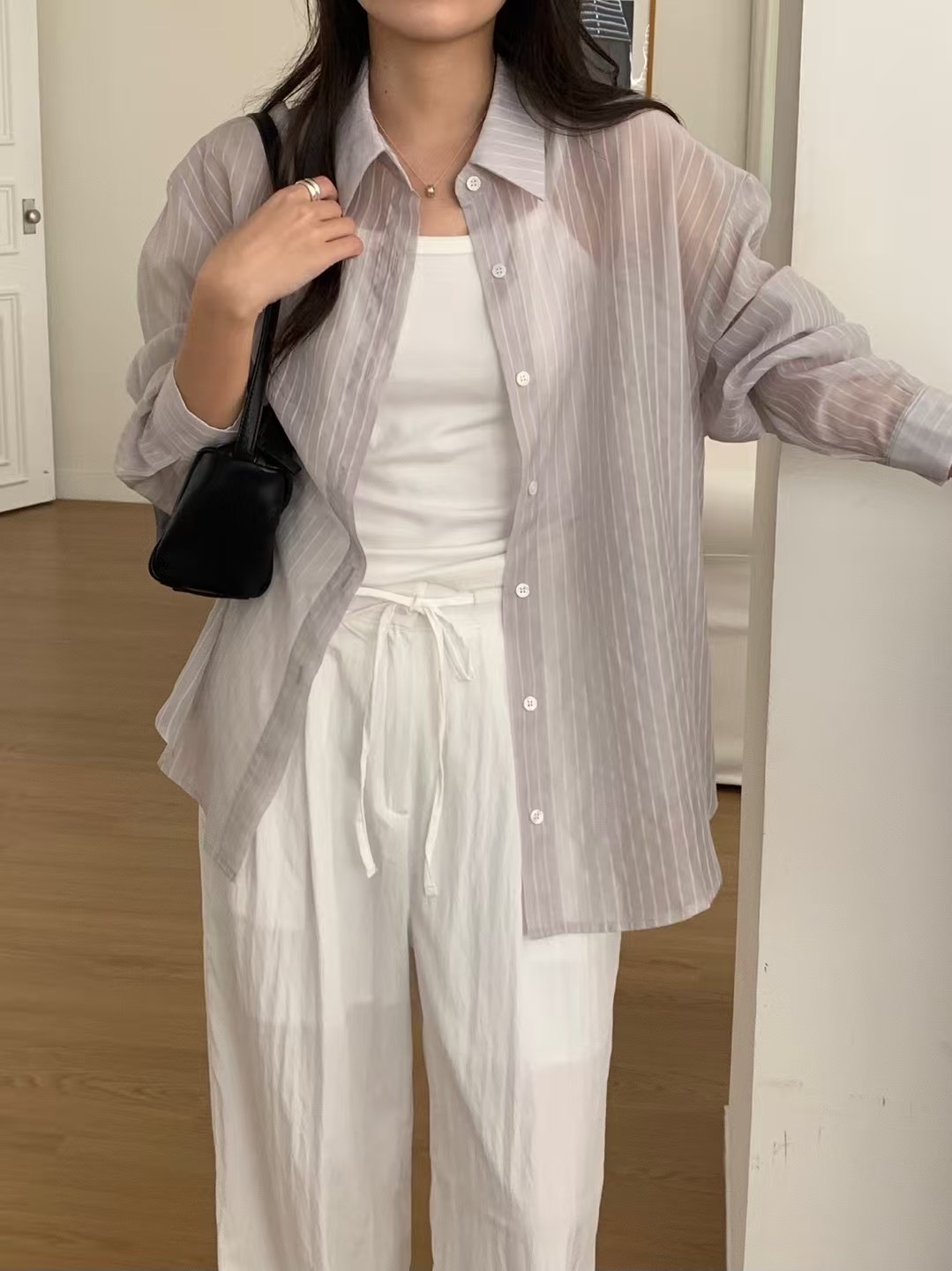 OBOE東大門㊣代購女士新款時尚職業熱賣推薦真品襯衫蕾絲衫OBOE襯衫/蕾絲衫圖色2
