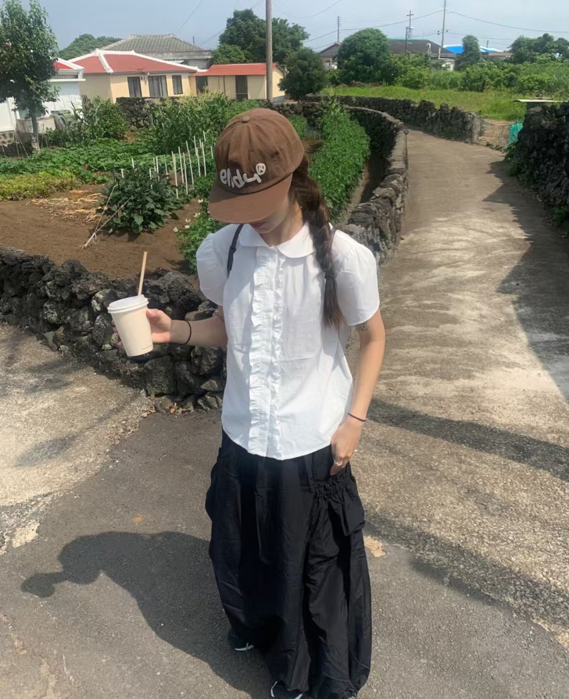 PODO韓國直郵㊣女士新款人氣職業熱賣真品推薦休閑25春夏長裙PODO長裙