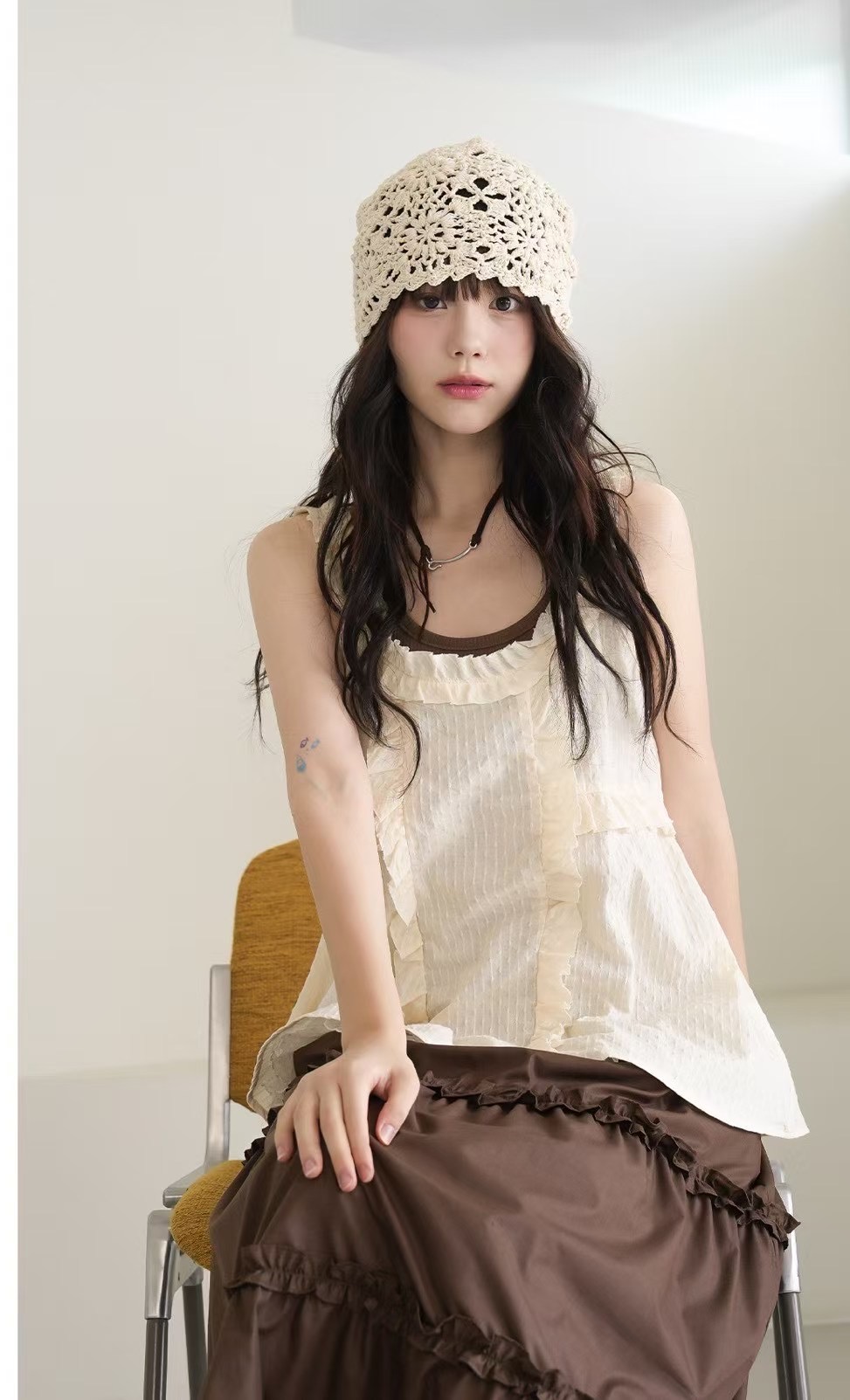 PODO東大門㊣直郵女士新款真品推薦熱賣25春夏人氣吊帶背心PODO吊帶/背心