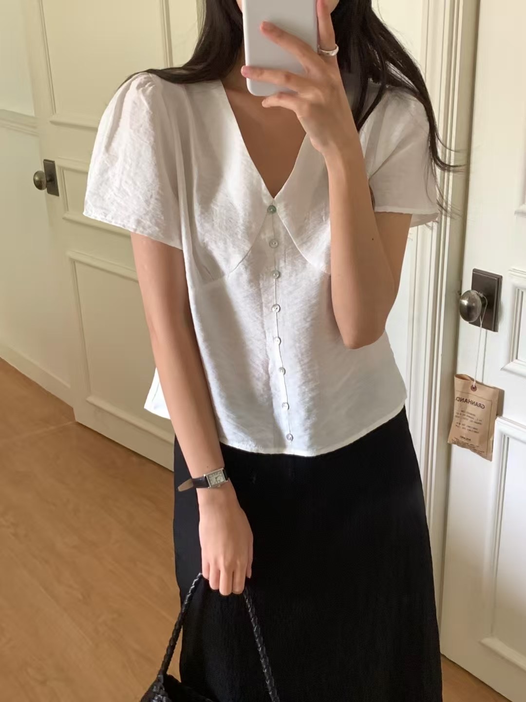 OBOE東大門㊣直郵女裝新品時尚熱賣25春夏休閑人氣襯衫蕾絲衫OBOE襯衫/蕾絲衫