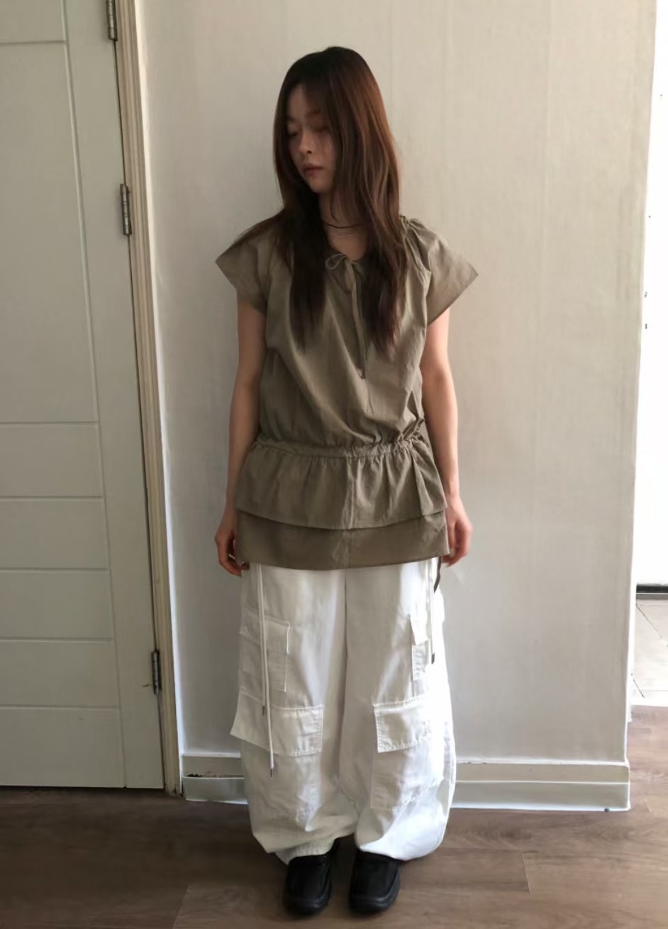 PODO東大門㊣實拍女士新款時尚25春夏推薦人氣職業襯衫蕾絲衫PODO襯衫/蕾絲衫