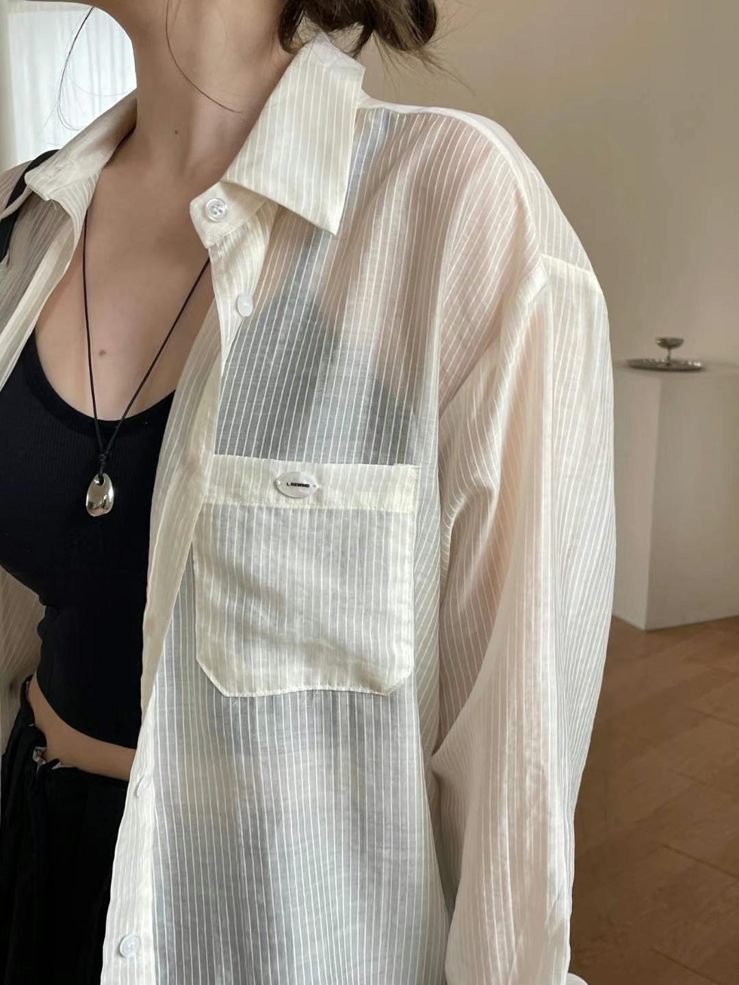 L.REWIND韓國代購㊣女裝新款熱賣25春夏推薦人氣襯衫蕾絲衫L.REWIND襯衫/蕾絲衫