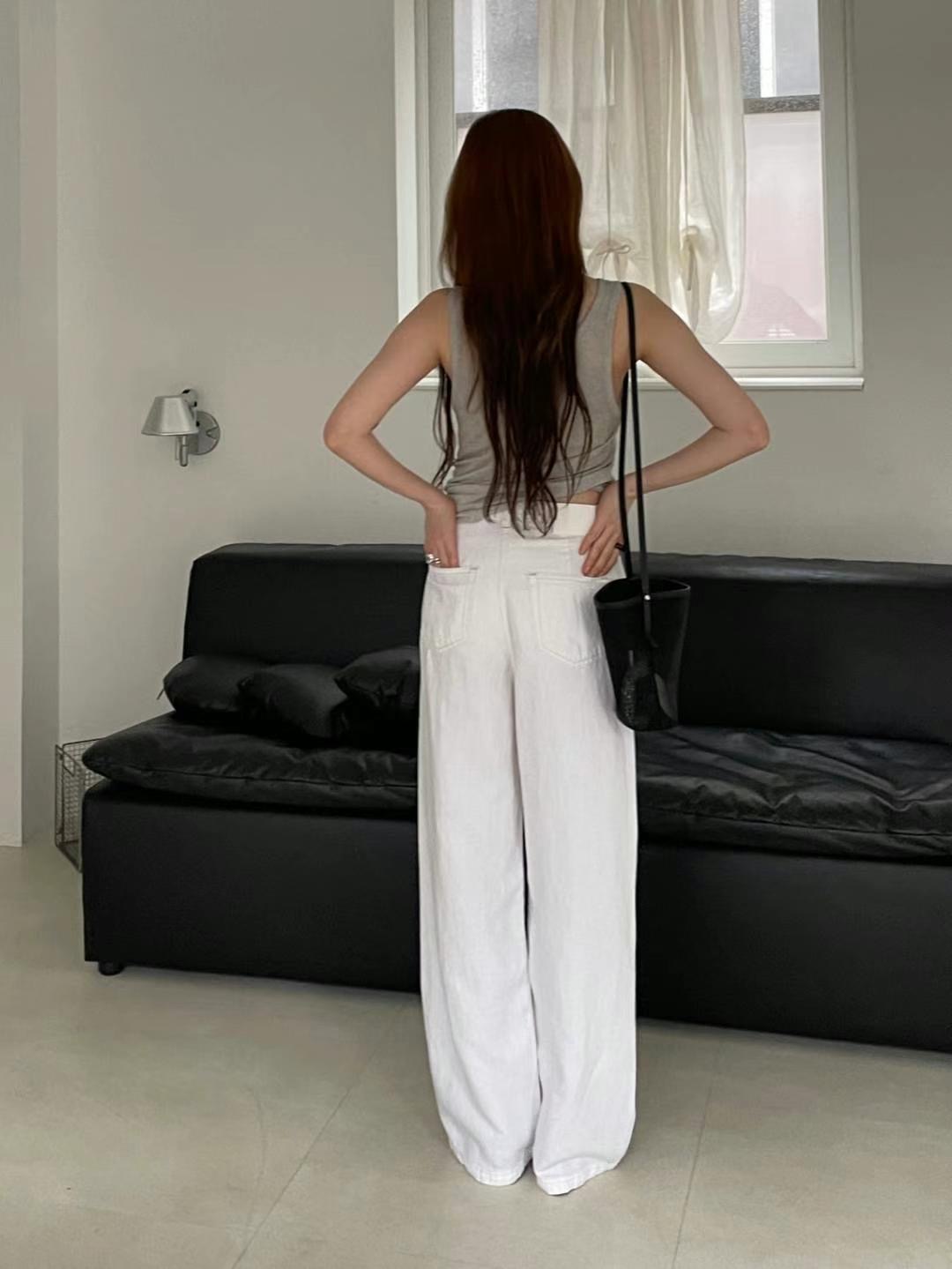 L.REWIND韓國代購㊣女裝新品25春夏熱賣人氣休閑牛仔褲寬松L.REWIND牛仔褲