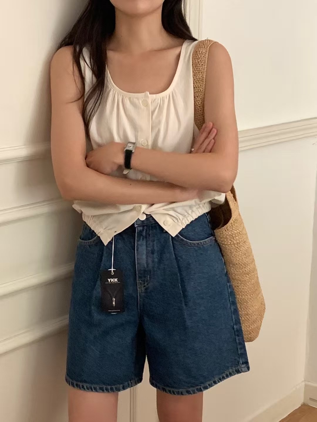 OBOE韓國代購㊣女士新款人氣職業熱賣真品25春夏推薦吊帶背心OBOE吊帶/背心