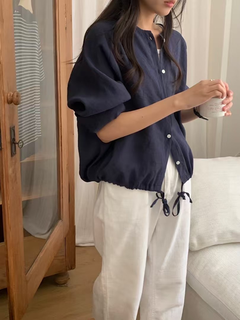 OBOE東大門㊣實拍女士新款真品職業推薦熱賣人氣襯衫蕾絲衫OBOE襯衫/蕾絲衫圖色3
