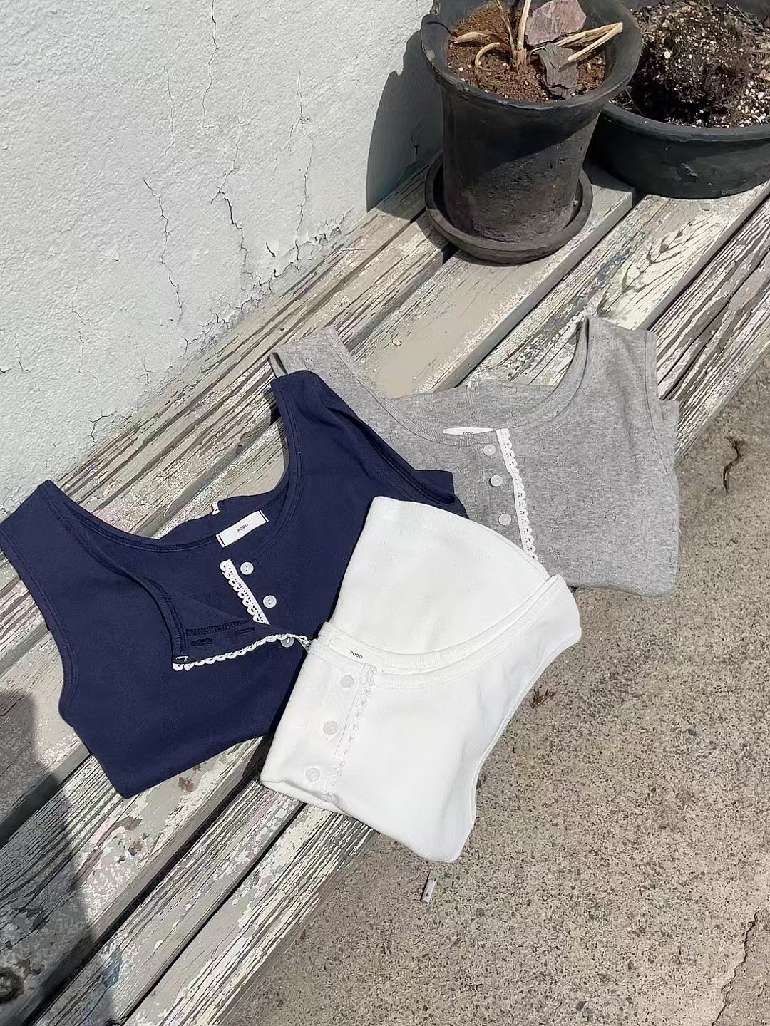 PODO東大門㊣直郵女士新品25春夏時尚休閑推薦人氣吊帶背心PODO吊帶/背心