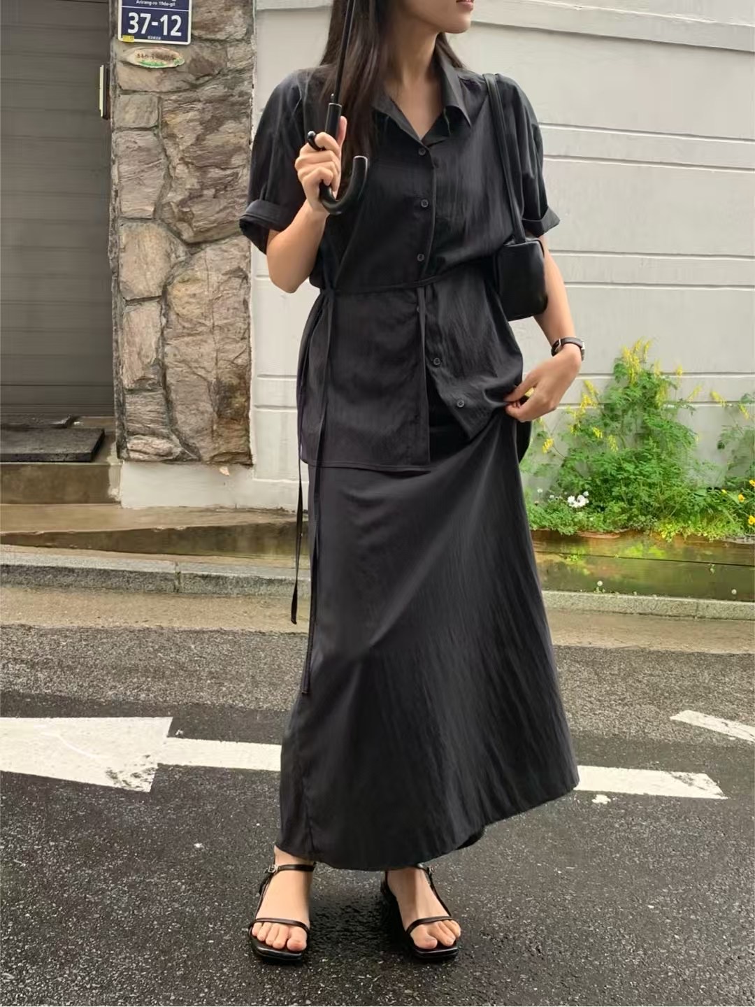 OBOE東大門㊣實拍女士新品推薦時尚真品25春夏休閑職業長裙OBOE長裙圖色2