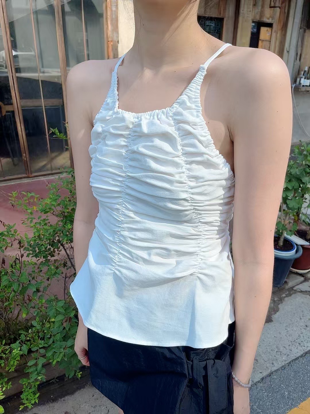 PODO韓國代購㊣女士新品真品人氣熱賣推薦職業休閑吊帶背心PODO吊帶/背心