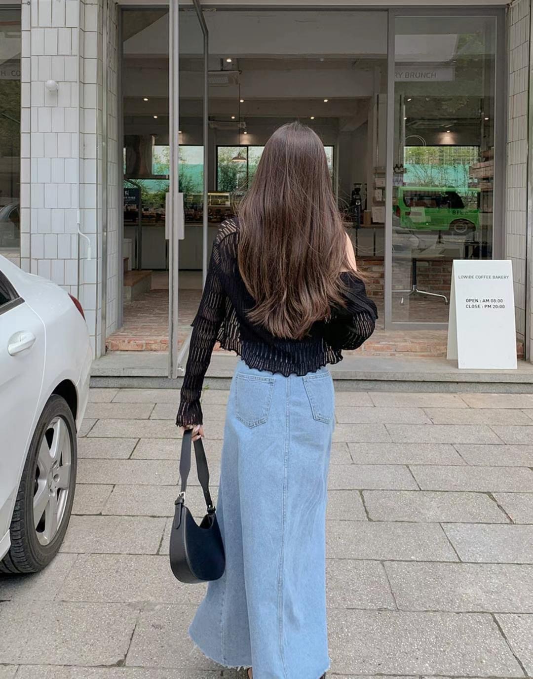 COREBLUE東大門㊣實拍女裝新品熱賣時尚真品職業人氣推薦長裙like core/COREBLUE長裙