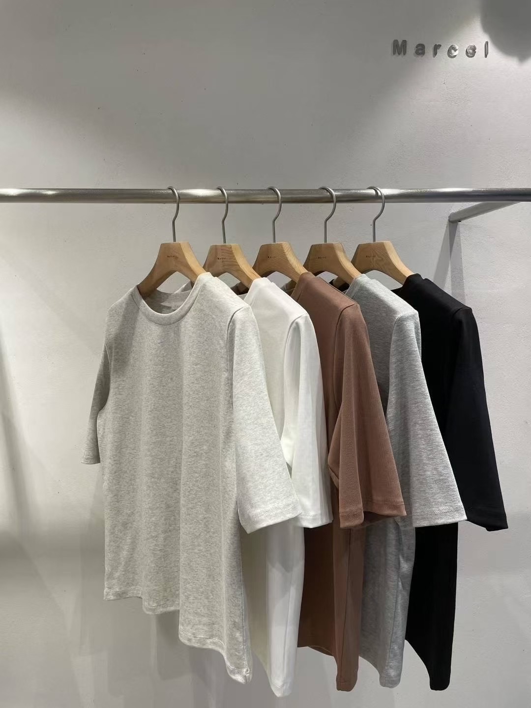 MARCEL東大門㊣直郵女裝新品人氣推薦熱賣25春夏真品休閑T恤MARCELT恤圖色5左五色