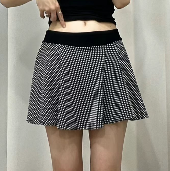 BOY MEET GIRL-T東大門㊣代購女裝新品真品25春夏短裙格紋BOY MEET GIRL-T短裙圖色2
