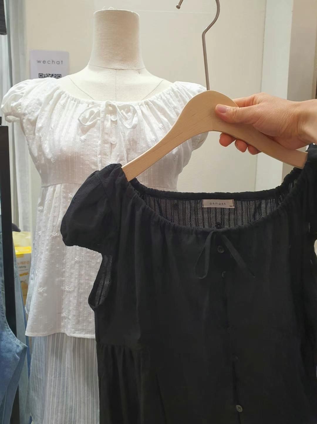 GAMGAK韓國代購㊣女裝新款人氣時尚真品熱賣休閑襯衫蕾絲衫GAMGAK襯衫/蕾絲衫