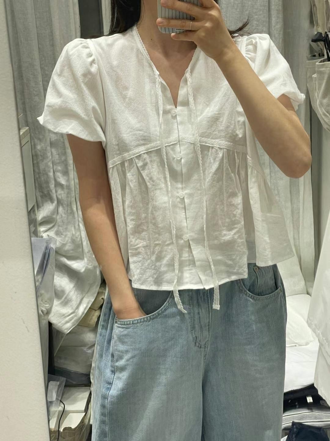 GAMGAK韓國直郵㊣女士新品推薦真品熱賣職業人氣襯衫蕾絲衫GAMGAK襯衫/蕾絲衫