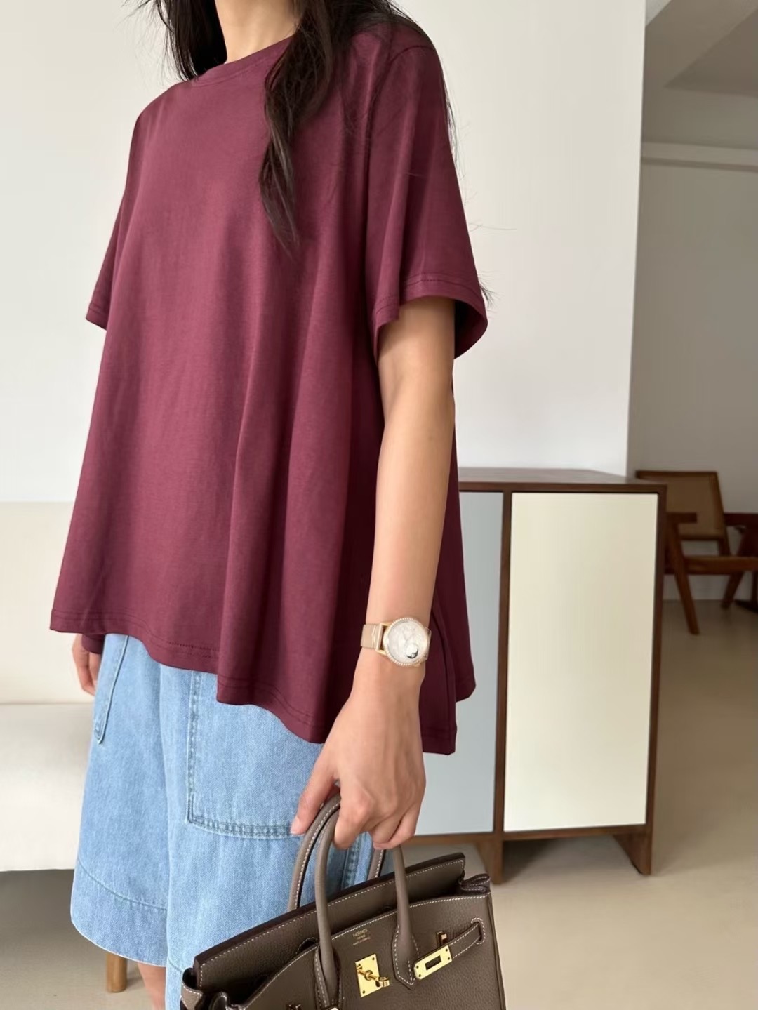 KIND-카인드-OT東大門㊣實拍女裝新品25春夏人氣熱賣休閑T恤KIND-otT恤圖色2