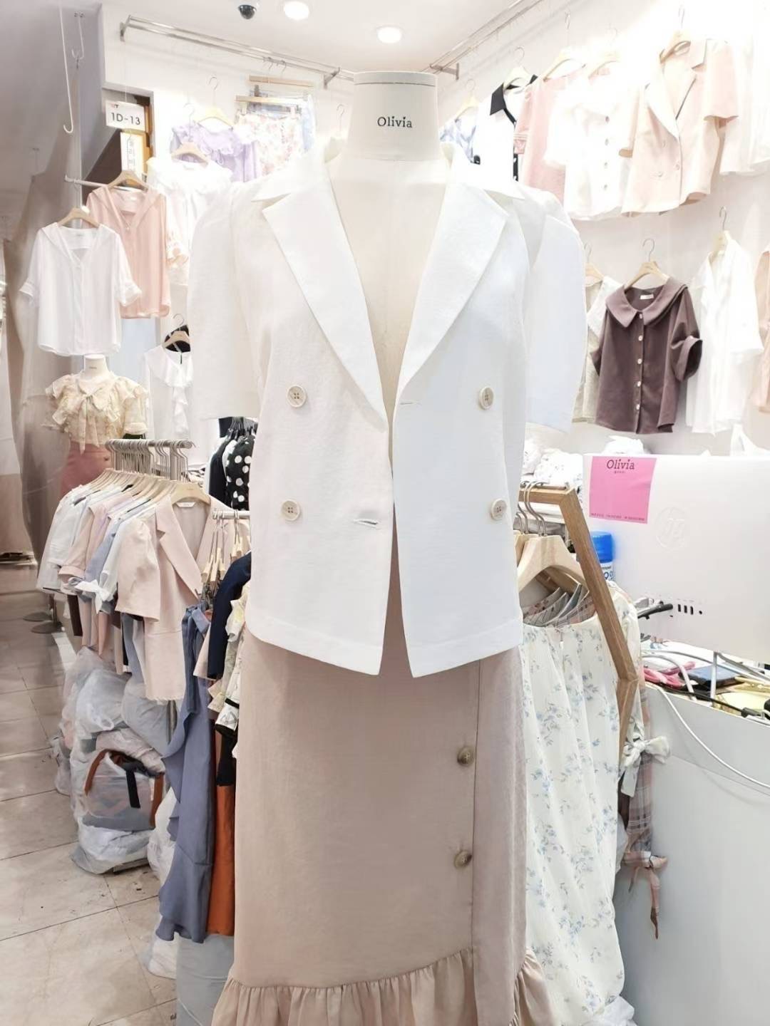 OLIVIA韓國代購㊣女士新款真品25春夏熱賣人氣時尚襯衫蕾絲衫OLIVIA襯衫/蕾絲衫圖色4