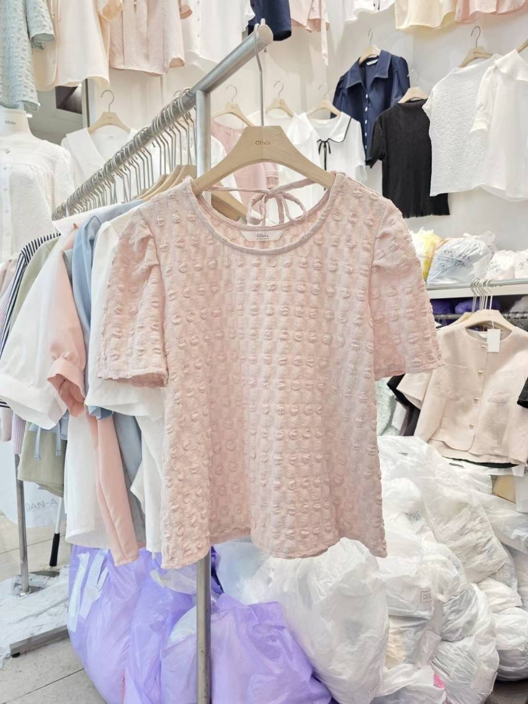 OLIVIA韓國代購㊣女士新品真品職業熱賣時尚人氣襯衫蕾絲衫OLIVIA襯衫/蕾絲衫圖色4