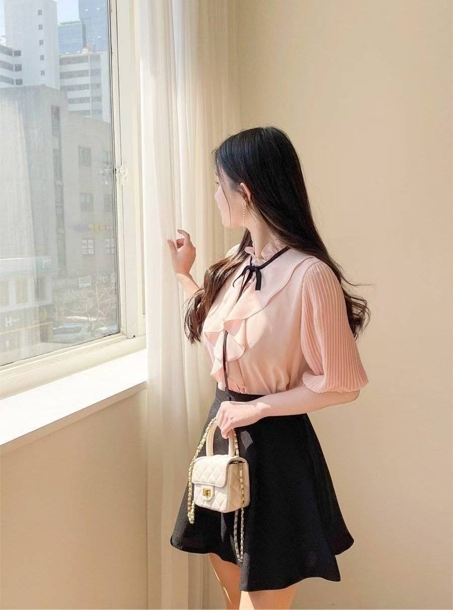 OLIVIA東大門㊣代購女裝新款職業推薦熱賣時尚真品襯衫蕾絲衫OLIVIA襯衫/蕾絲衫圖色2