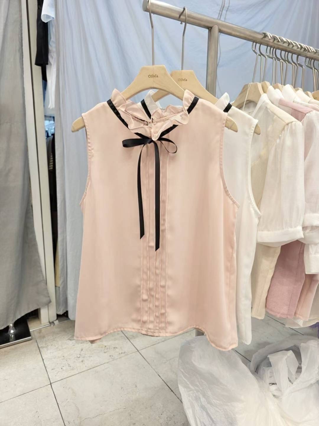 OLIVIA韓國代購㊣女士新品人氣職業推薦真品休閑襯衫蕾絲衫OLIVIA襯衫/蕾絲衫圖色2