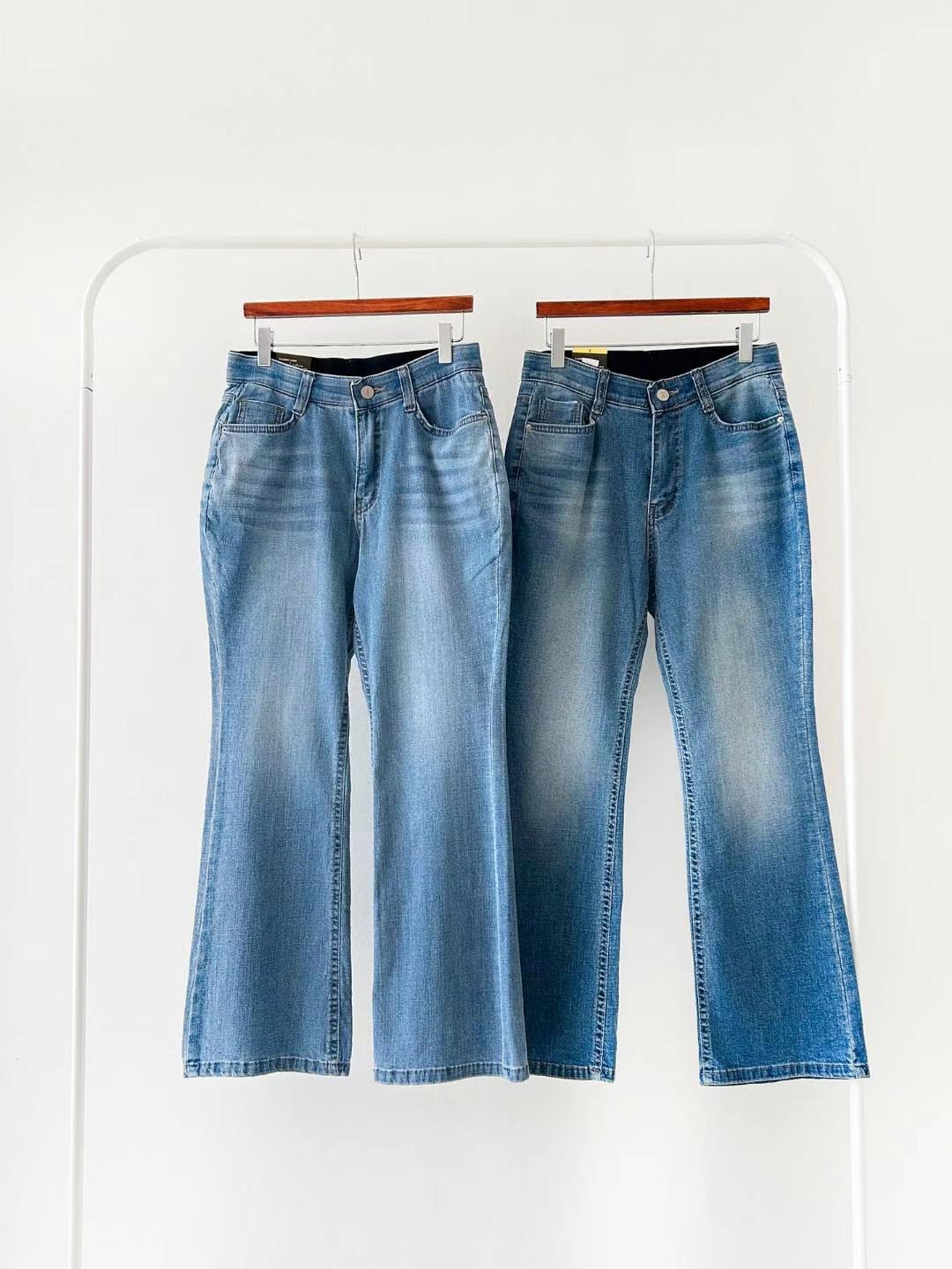 FLY DENIM東大門㊣代購女士新品熱賣人氣真品25春夏牛仔褲喇叭FLY DENIM牛仔褲圖色2左二色