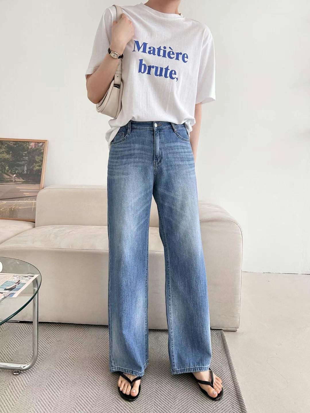 FLY DENIM東大門㊣實拍女裝新款熱賣推薦人氣休閑時尚牛仔褲FLY DENIM牛仔褲