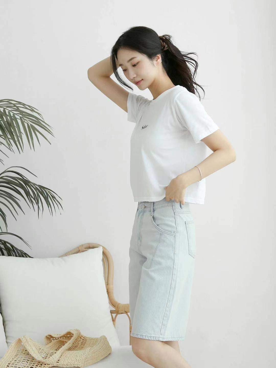 FLY DENIM東大門㊣代購女士新品人氣休閑熱賣25春夏時尚短褲FLY DENIM短褲