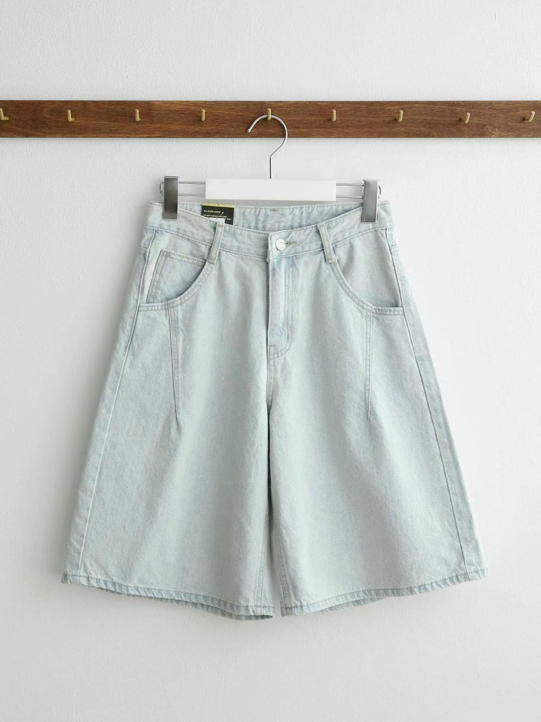 FLY DENIM東大門㊣代購女士新品人氣休閑熱賣25春夏時尚短褲FLY DENIM短褲圖色1