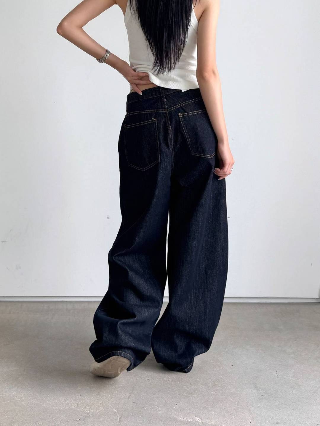STYLE LAB韓國代購㊣女裝新款熱賣人氣休閑推薦真品牛仔褲STYLE LAB牛仔褲