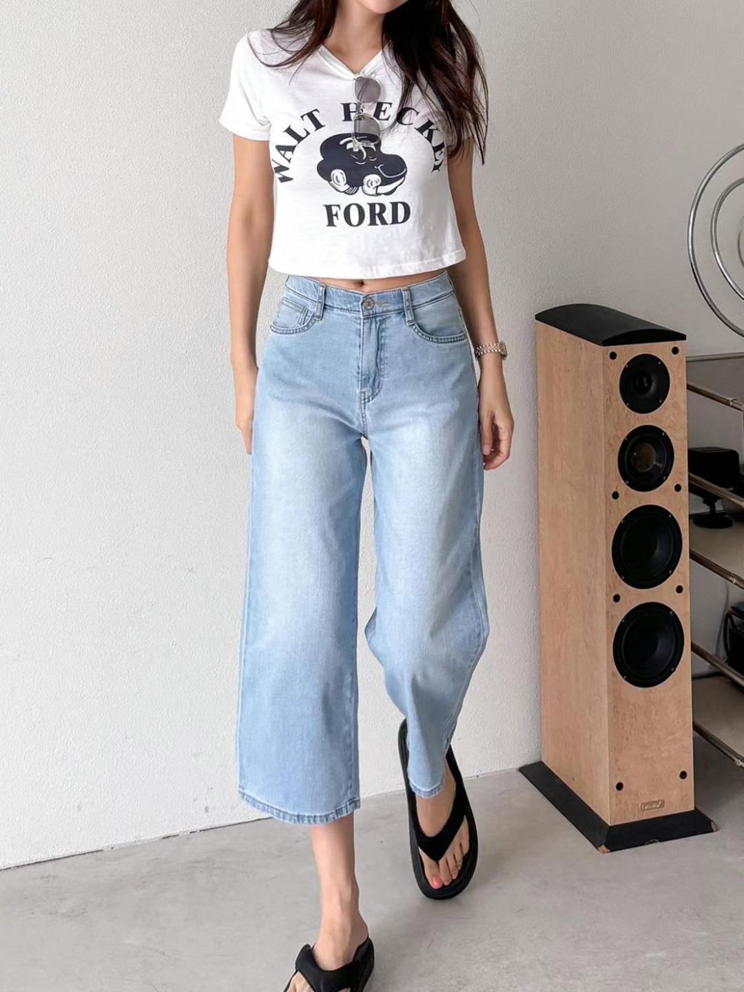 FLY DENIM東大門㊣代購女士新品職業熱賣真品25春夏牛仔褲FLY DENIM牛仔褲