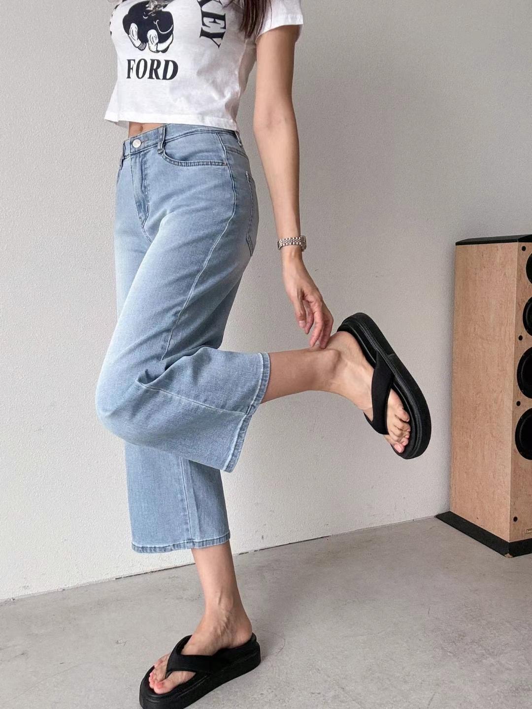 FLY DENIM東大門㊣代購女士新品職業熱賣真品25春夏牛仔褲FLY DENIM牛仔褲