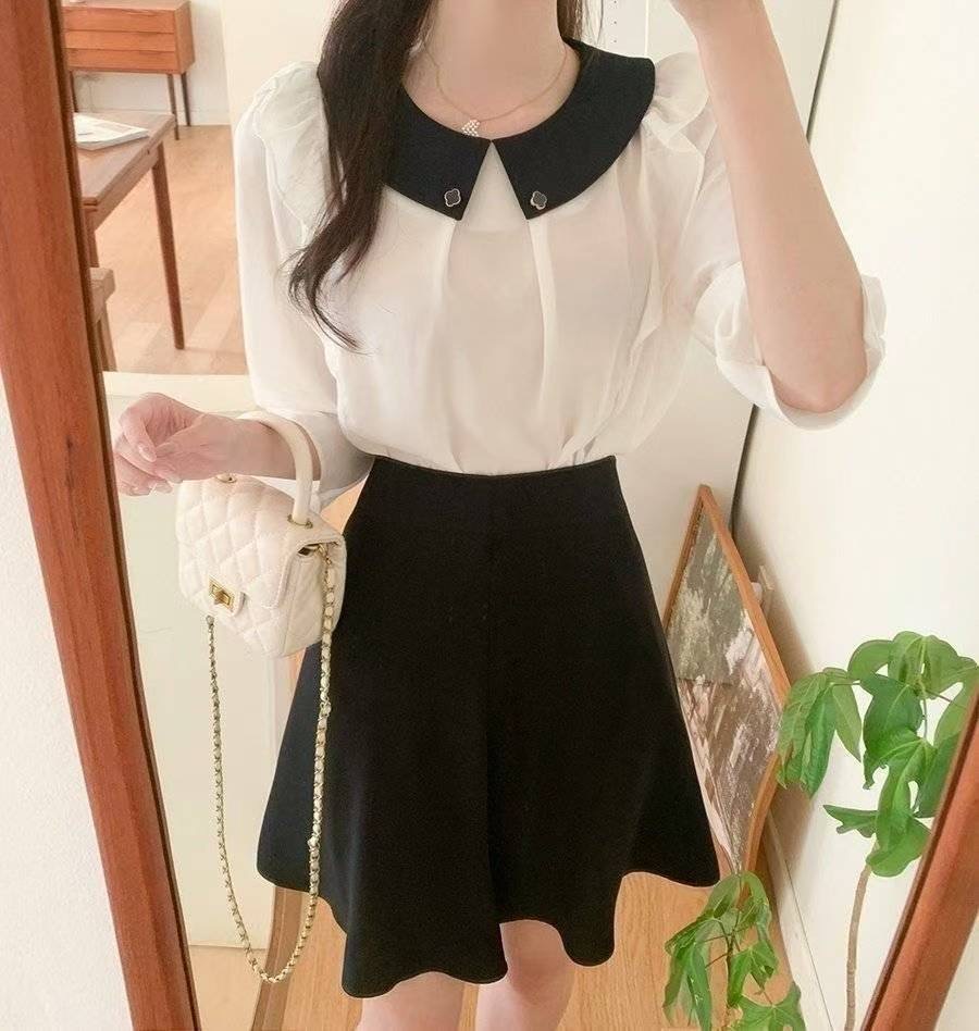 OLIVIA東大門㊣代購女士新款熱賣真品職業休閑時尚襯衫蕾絲衫OLIVIA襯衫/蕾絲衫圖色3