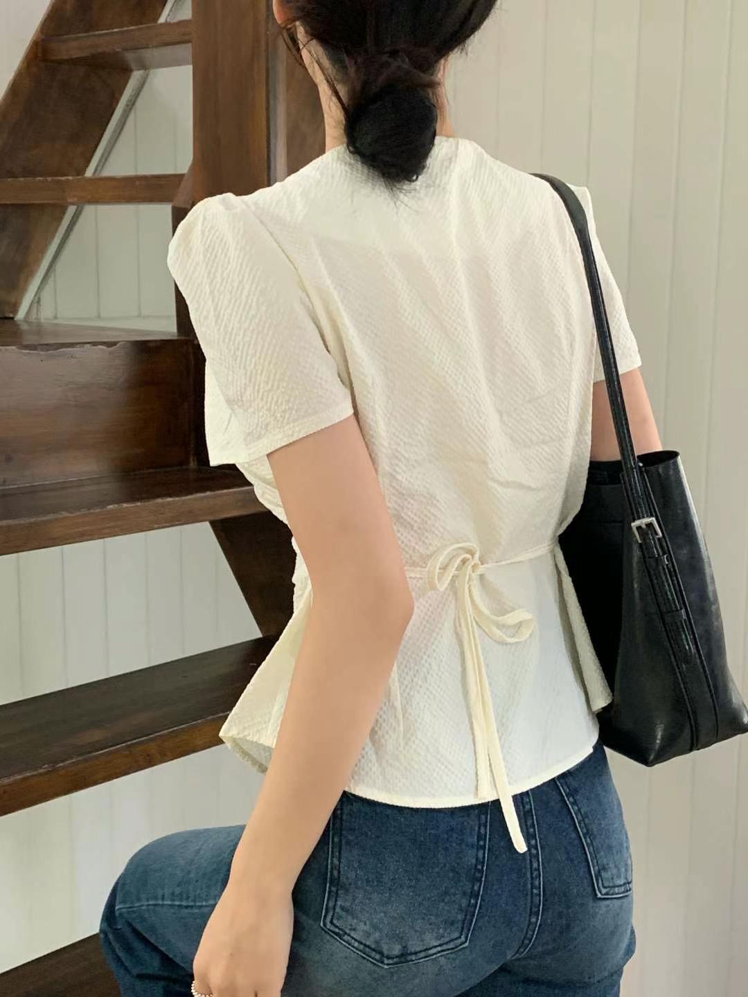 JAYDOC韓國直郵㊣女裝新款推薦真品時尚職業休閑襯衫蕾絲衫JAYDOC襯衫/蕾絲衫