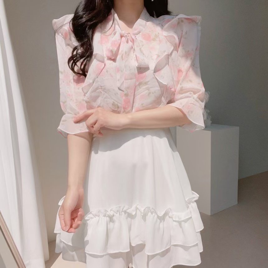 OLIVIA韓國直郵㊣女裝新品推薦25春夏人氣時尚熱賣襯衫蕾絲衫OLIVIA襯衫/蕾絲衫圖色3