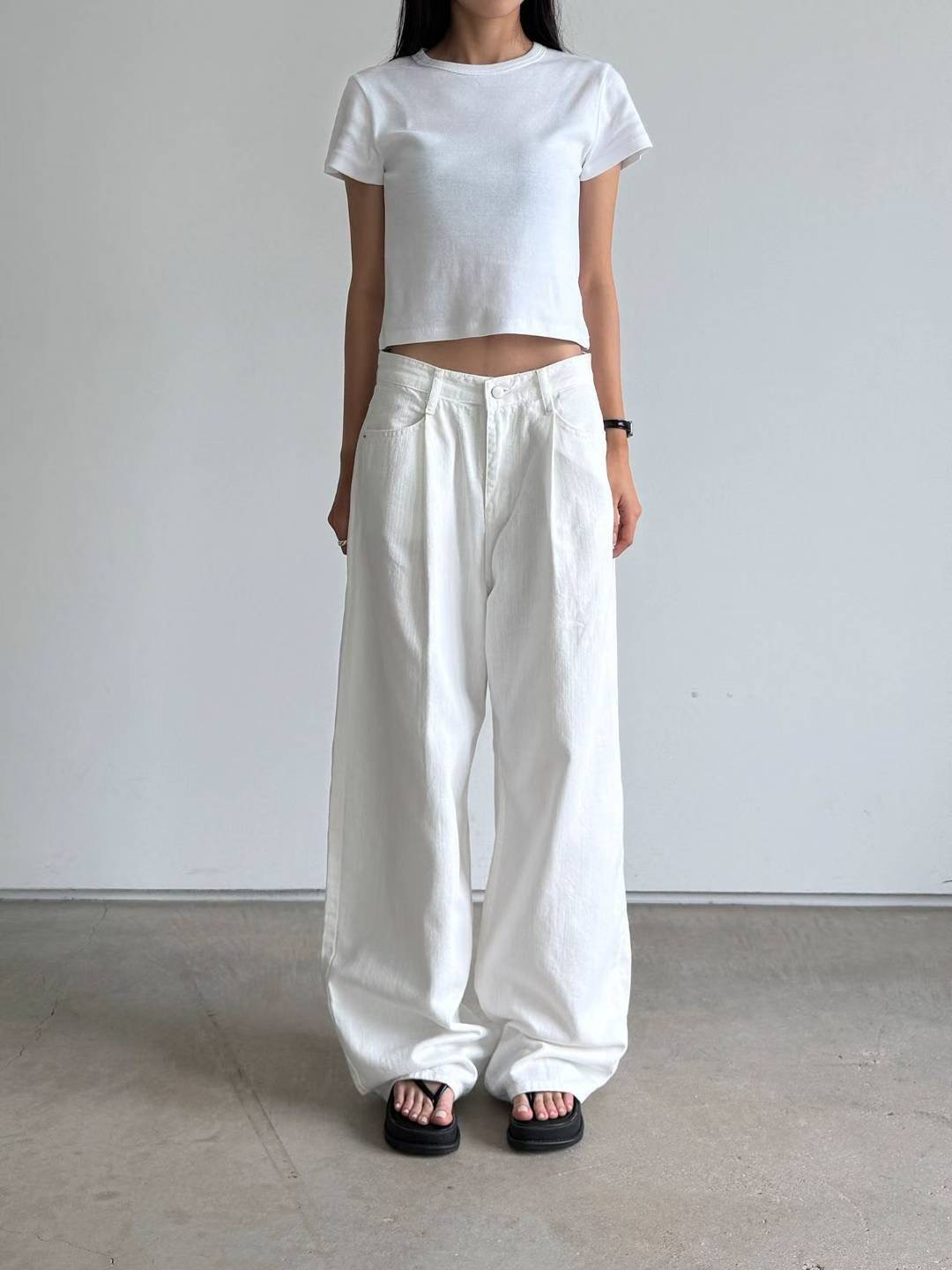 STYLE LAB韓國直郵㊣女裝新品25春夏推薦時尚真品職業牛仔褲STYLE LAB牛仔褲圖色1