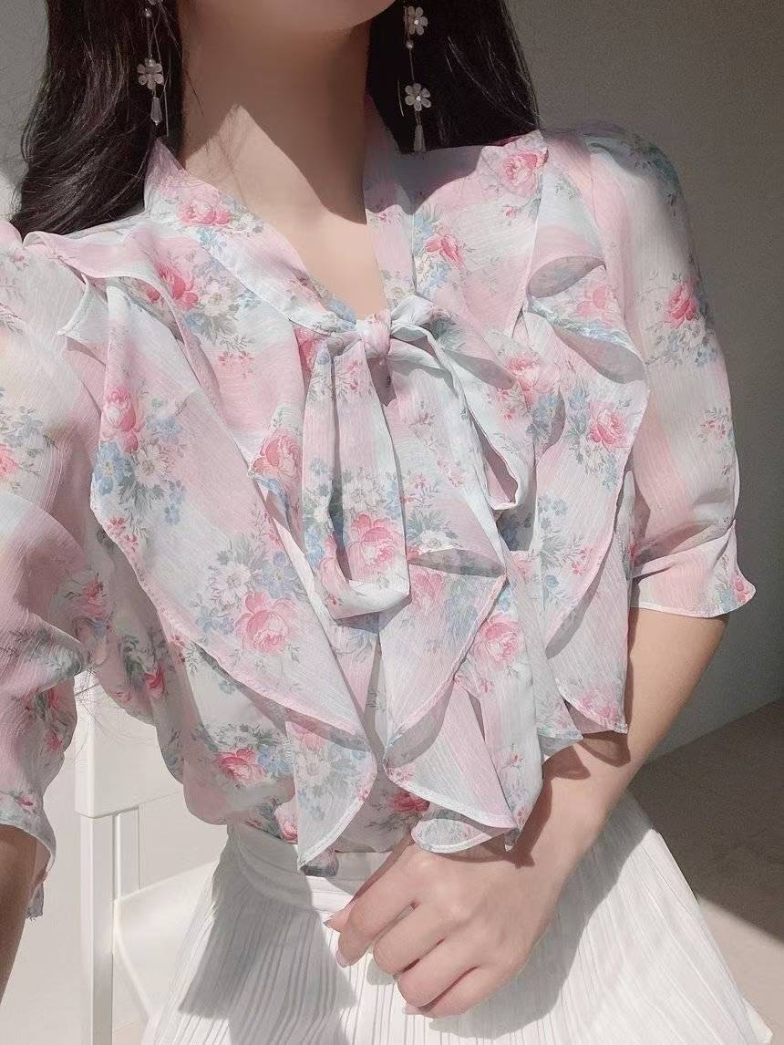 OLIVIA東大門㊣實拍女裝新品推薦真品25春夏休閑襯衫蕾絲衫OLIVIA襯衫/蕾絲衫圖色3