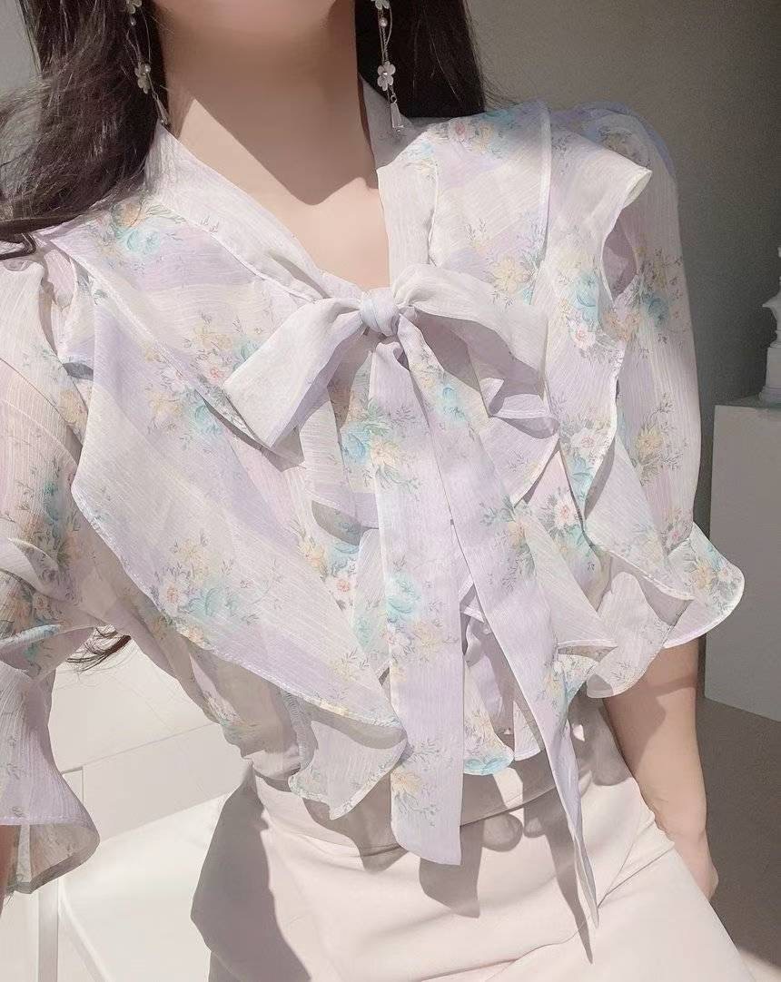 OLIVIA東大門㊣實拍女裝新品推薦真品25春夏休閑襯衫蕾絲衫OLIVIA襯衫/蕾絲衫圖色4