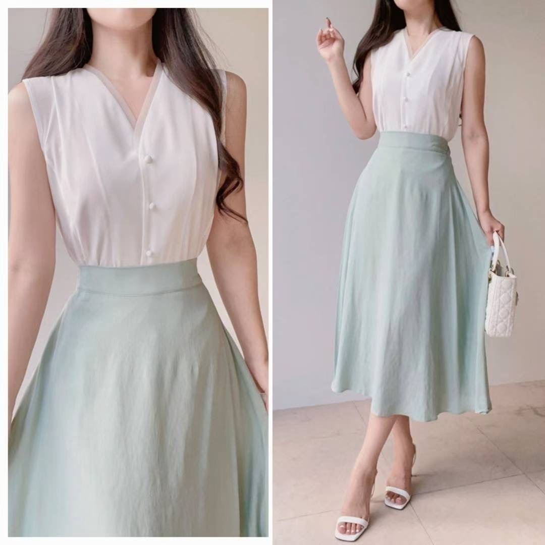 OLIVIA東大門㊣直郵女裝新品休閑25春夏職業熱賣人氣吊帶背心OLIVIA吊帶/背心