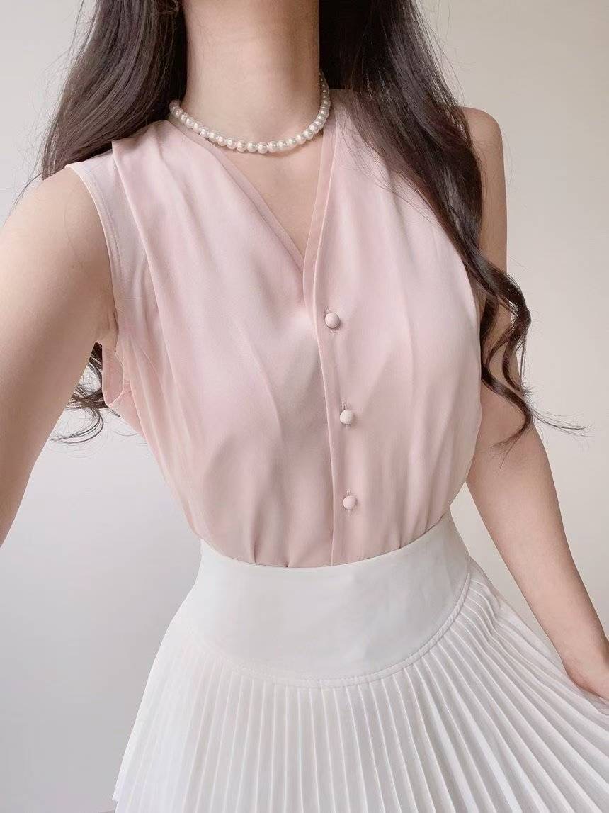 OLIVIA東大門㊣直郵女裝新品休閑25春夏職業熱賣人氣吊帶背心OLIVIA吊帶/背心圖色2