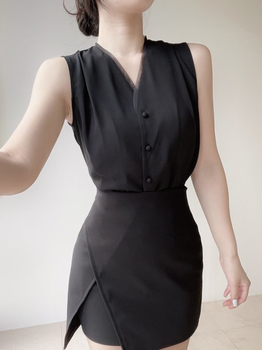 OLIVIA東大門㊣直郵女裝新品休閑25春夏職業熱賣人氣吊帶背心OLIVIA吊帶/背心圖色4