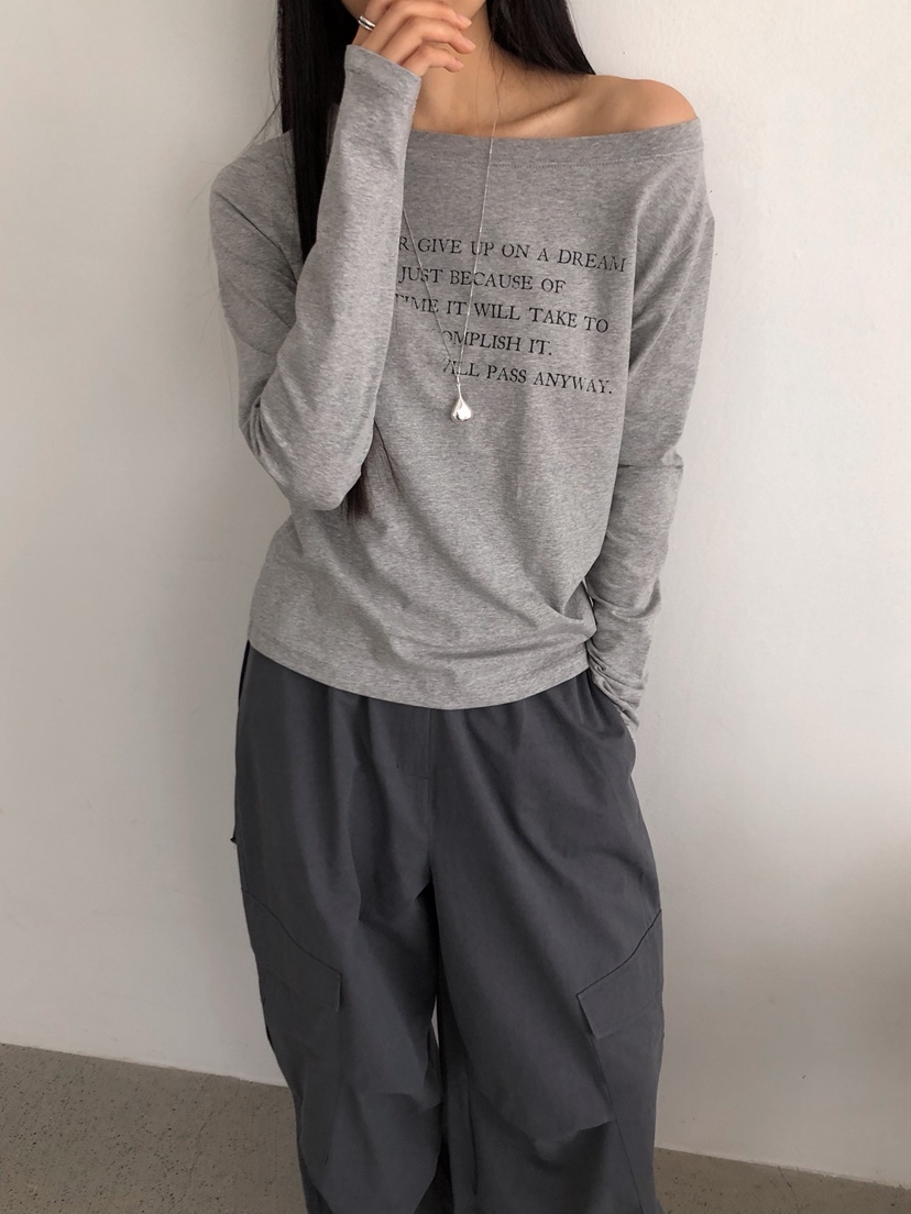 ZITTEN韓國代購㊣女裝新款真品職業休閑25春夏時尚熱賣長袖T恤ZITTEN長袖T恤