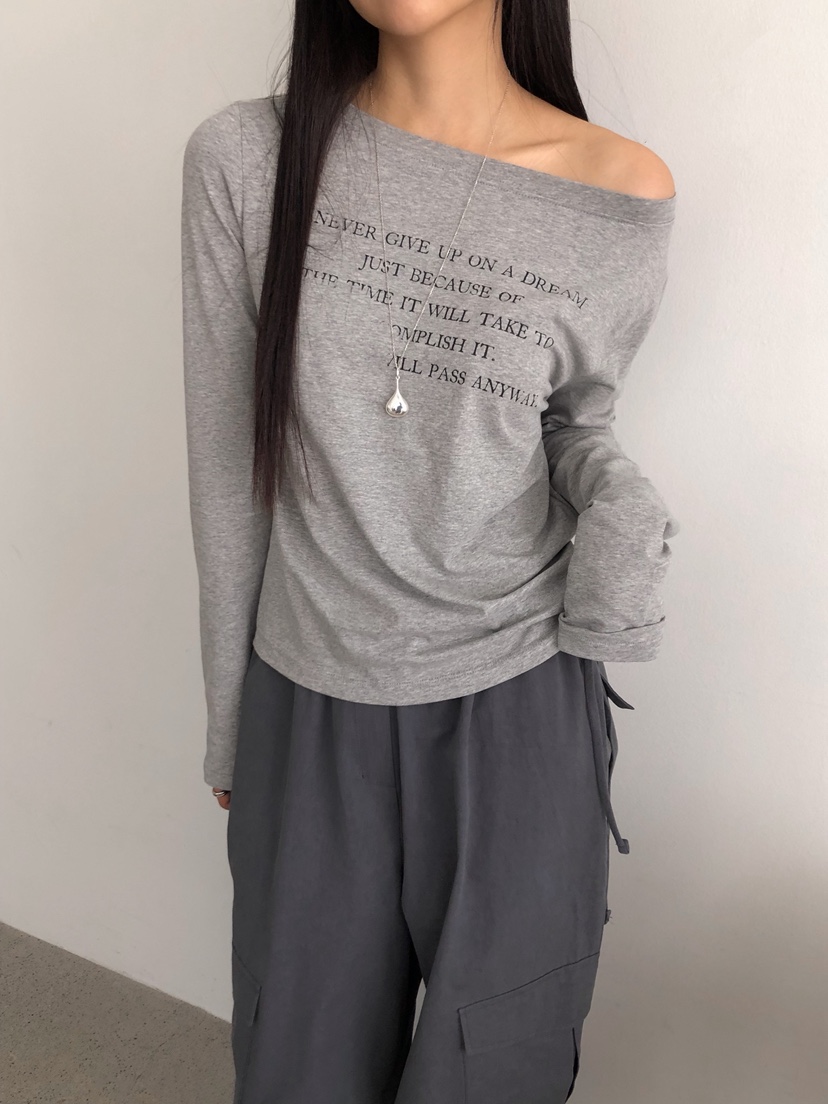 ZITTEN韓國代購㊣女裝新款真品職業休閑25春夏時尚熱賣長袖T恤ZITTEN長袖T恤
