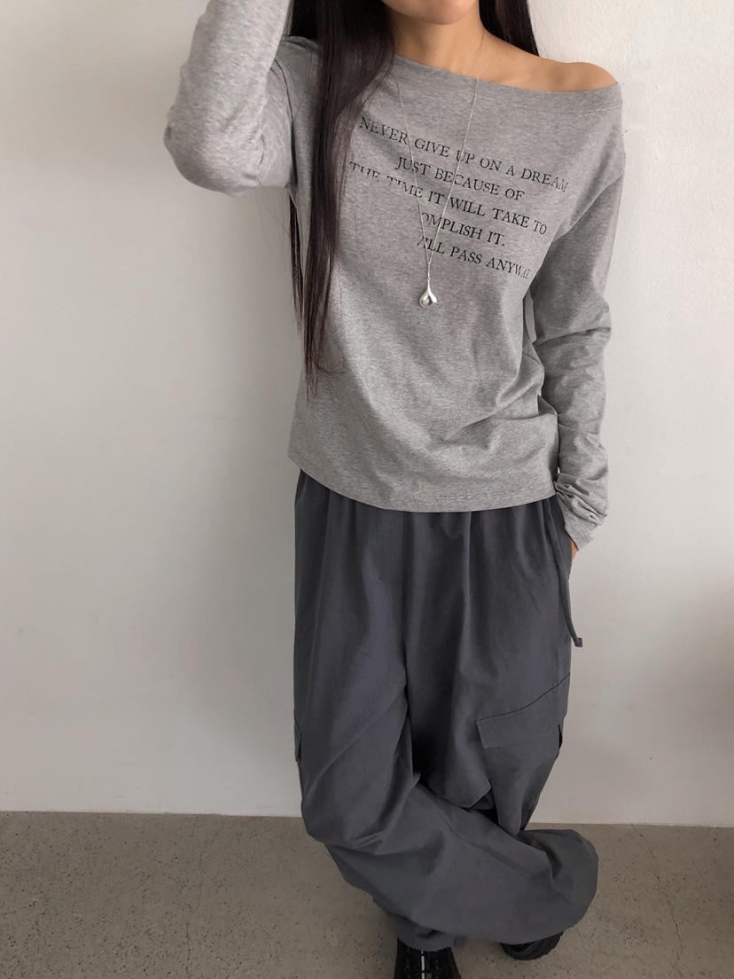 ZITTEN韓國代購㊣女裝新款真品職業休閑25春夏時尚熱賣長袖T恤ZITTEN長袖T恤