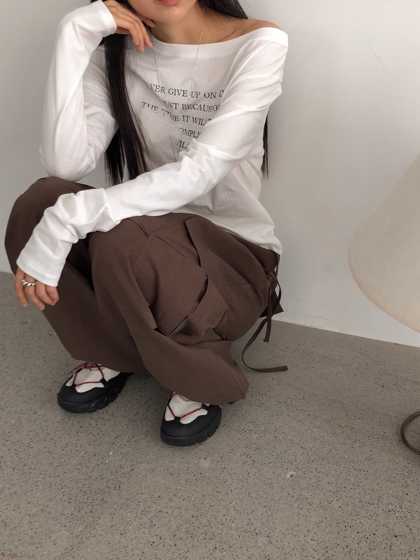 ZITTEN韓國代購㊣女裝新款真品職業休閑25春夏時尚熱賣長袖T恤ZITTEN長袖T恤