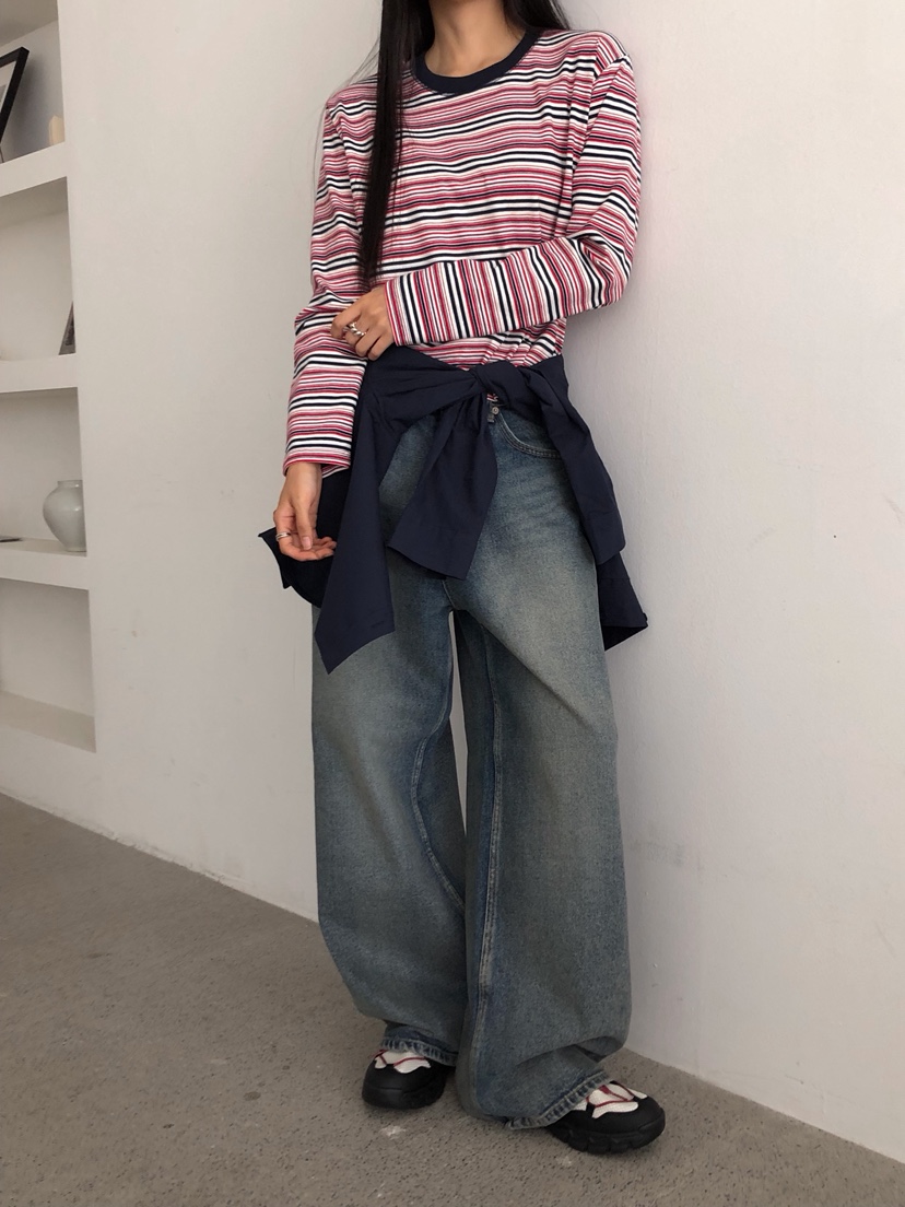 ZITTEN韓國代購㊣女士新款推薦真品職業25春夏人氣長袖T恤短款ZITTEN長袖T恤