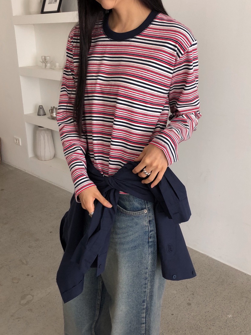 ZITTEN韓國代購㊣女士新款推薦真品職業25春夏人氣長袖T恤短款ZITTEN長袖T恤