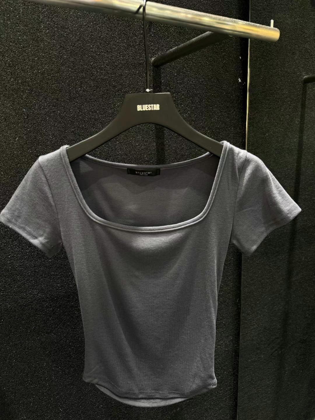 BLUESTAR東大門㊣實拍女裝新品25春夏人氣時尚職業推薦真品T恤BLUESTERT恤圖色3