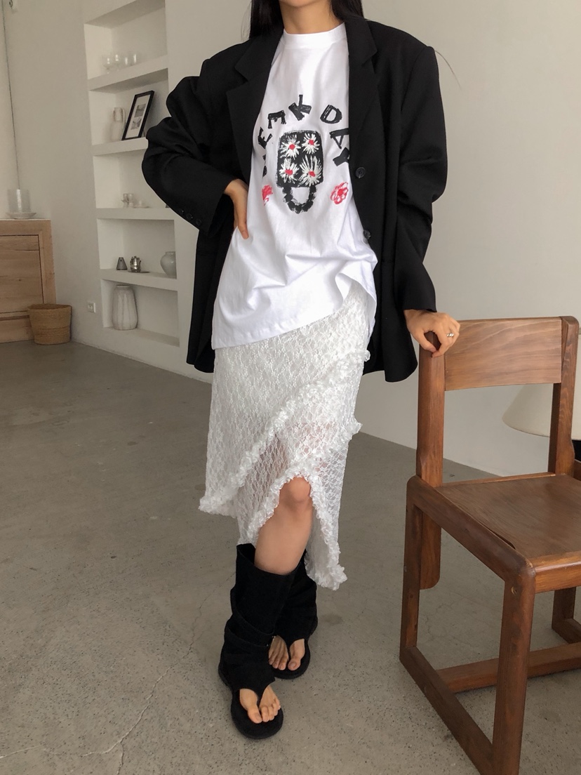 ZITTEN東大門㊣直郵女士新款職業25春夏推薦熱賣時尚長裙蕾絲ZITTEN長裙